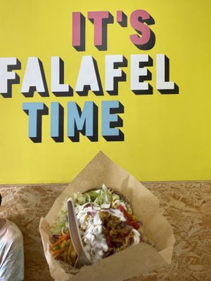 Inside  at Falafel Pedralbes in Barcelona