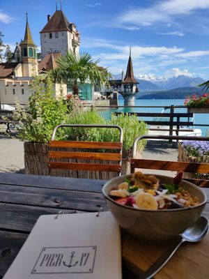 Açai bowl vegan at Pier 17 in Oberhofen