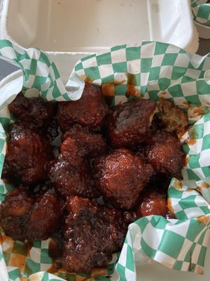 Cauliflower wings - awesome flavor, highly recommend at Twisted Plants in Cudahy