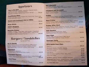 Menu at Twisted Plants in Cudahy