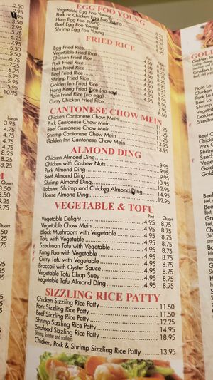 The vegetable and tofu dishes are vegan except for thr broccoli w/oyster sauce (September 2021). at Golden Inn in Superior