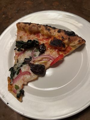 Day old veggie pizza With vegan cheese (forgot to take the picture when it was fresh)  at Diavola Pizzeria & Salumeria in Geyserville