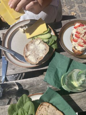 Small breakfast with upgraded croissant (109 kr)  at Cafe Harepus in Aarhus