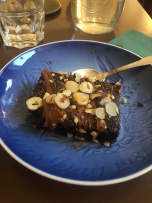 brownie at Cafe Harepus in Aarhus