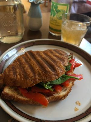 toasted croissant (seemed like they have daily options) at Cafe Harepus in Aarhus