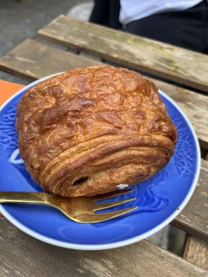 Chocolate croissant   at Cafe Harepus in Aarhus
