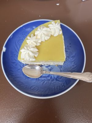 lemon cheesecake   at Cafe Harepus in Aarhus