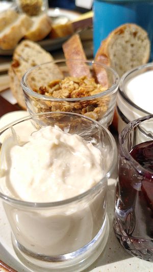 Different toppings for the bread at Cafe Harepus in Aarhus