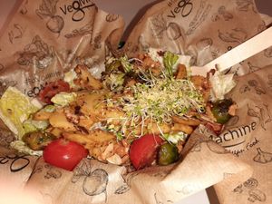 Cesar salad at Veg Machine in Tartu