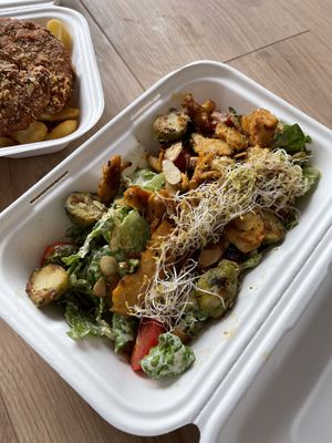 Caesar salad at Veg Machine in Tartu