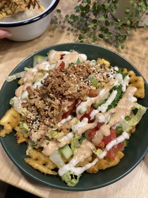 Loaded fries   at Veg Machine in Tartu