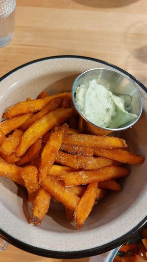 Sweet potatoe at Veg Machine in Tartu