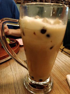 Earl grey bubble tea at The Kind Bowl - Somerset in Central Singapore