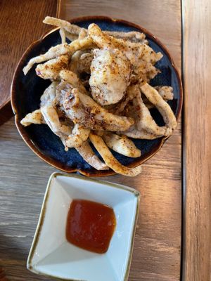 Fried mushrooms  at The Kind Bowl - Somerset in Central Singapore