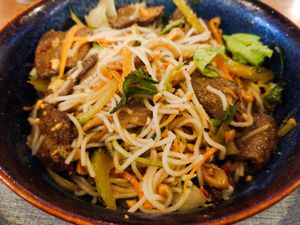 Southern Delight, after mixing everything together at The Kind Bowl - Somerset in Central Singapore