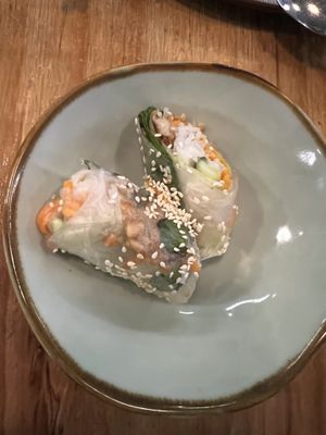 Summer roll  at The Kind Bowl - Somerset in Central Singapore