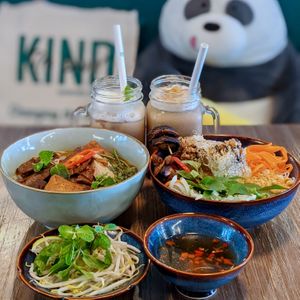 BBQ Delight & No-Moo Spicy Noodle at The Kind Bowl - Somerset in Central Singapore