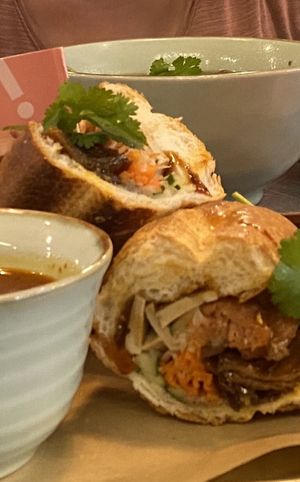 Banh mi sandwich & pho   at The Kind Bowl - Somerset in Central Singapore