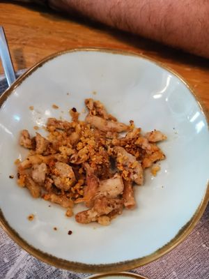 Almost finishef oyster mushroom fritters 😁 at The Kind Bowl - Somerset in Central Singapore