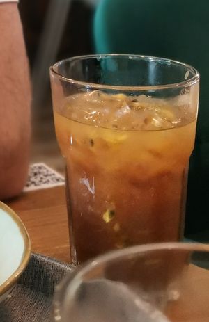 Passion fruit iced tea at The Kind Bowl - Somerset in Central Singapore