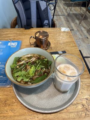 Vegan pho  at The Kind Bowl - Somerset in Central Singapore