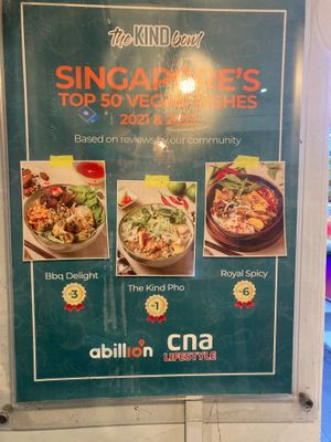 Sign outdoors at The Kind Bowl - Somerset in Central Singapore