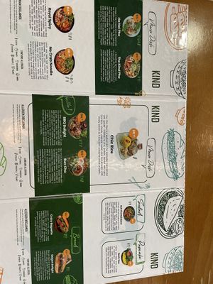 Menu  at The Kind Bowl - Somerset in Central Singapore