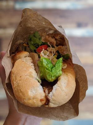 Crazy baguette (Banh Mi) at The Kind Bowl - Somerset in Central Singapore
