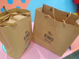 Paper bag at The Kind Bowl - Somerset in Central Singapore