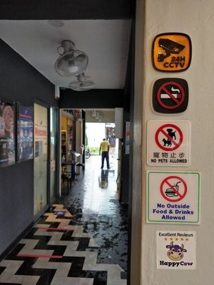 HappyCow 5 stars EXCELLENT reviews sticker at The Kind Bowl - Somerset in Central Singapore