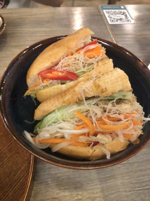 crazy baguette $8.80 👍🏻👍🏻 at The Kind Bowl - Somerset in Central Singapore