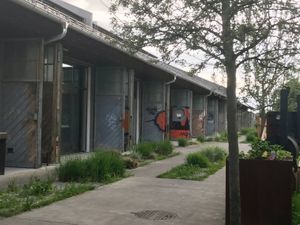 The Panzerhalle that houses Mama Earth - former industrial site. at Mama Earth in Salzburg