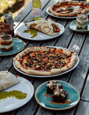 Brownies, "Nr. 6 ", and our brand new flatbreads. What more?  at Mama Earth in Salzburg