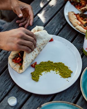 Mmmh the newest member: Our Flatbreads. at Mama Earth in Salzburg