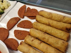 Luncheon meat and spring rolls at Su-Good 素好健康 - Geylang in Central Singapore