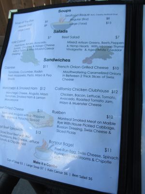 Soups, salads, sandwiches at Dug & Betty's Ice Creamery and Cafe in Winnipeg