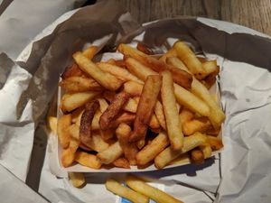 Overfried fries at Royal Frituur in Bruges