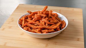 Sweet Potato fries  at Royal Frituur in Bruges