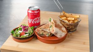 Falafel Wrap  at Royal Frituur in Bruges