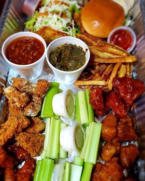 Vegan Platter at Topknotch Vegan Vittles in Independence