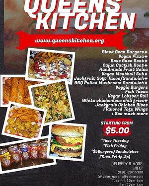 Queens Kitchen Flyer at Queens Kitchen in Kansas City