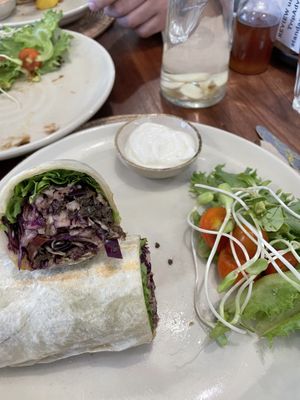 Beyond spicy wrap  at Annie in Koh Samui