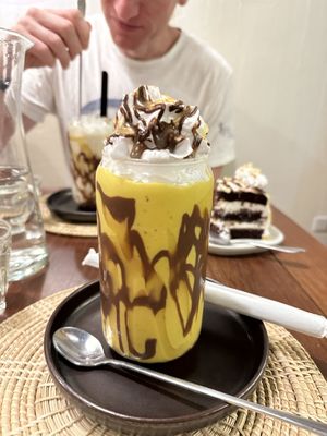 Pumpkin shake so good but felt sick lol  at Annie in Koh Samui