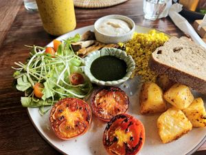 Breakfast platter - not tasty at Annie in Koh Samui