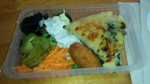 Delicious tortilla at Gopal - Vegan Deli in Barcelona