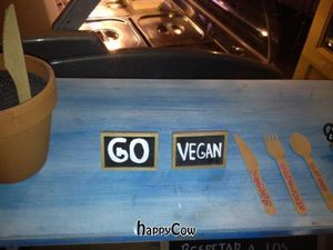 Gopal storefront window at Gopal - Vegan Deli in Barcelona