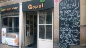 Front picture at Gopal - Vegan Deli in Barcelona