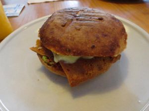 Vegan sandwich at Gopal - Vegan Deli in Barcelona