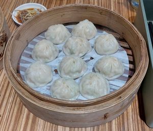 Soup Dumplings 湯包蒸餃組合 at Boiled Bodhi Vegetarian Cuisine 大豐野菜館（滷菩提）素食/蔬食 in Taichung