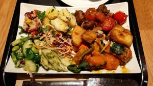 small plate from buffet at Sattgrün - Neumarkt in Cologne